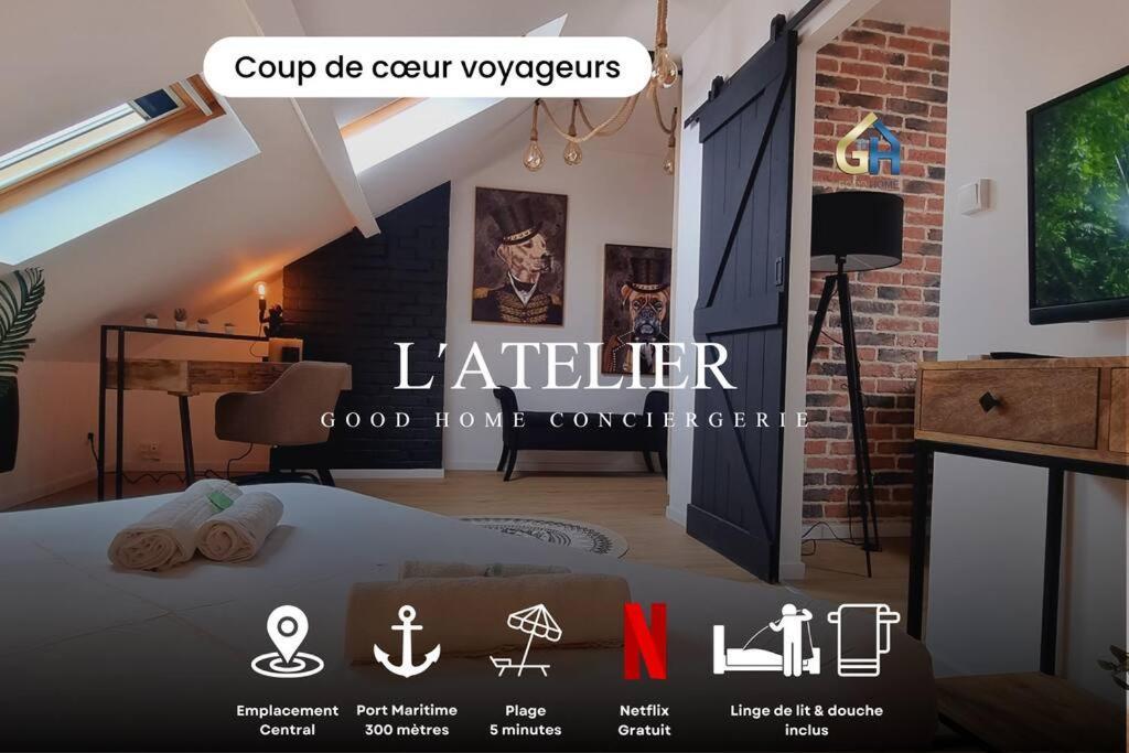 됭케르크 L'Atelier - Au Pied Des Quais 아파트 외부 사진
